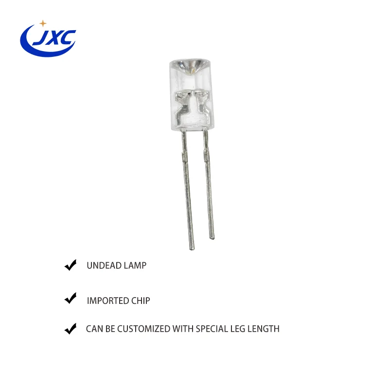 Made in China DyPh LED without edge 3mm 5mm concave led diode for light string