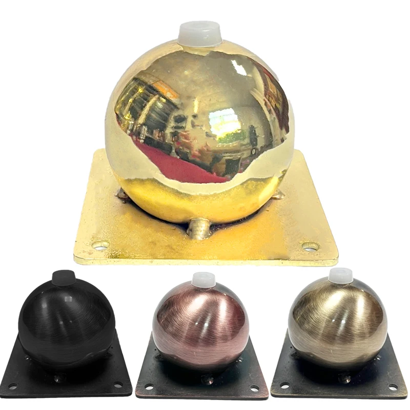 Manufacturing Factory Custom Luxury Brass Metal Metallic Chrome Bed Sideboards Feet Furniture Parts Cabinet Sofa Legs For Sofa