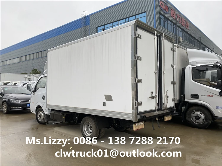 Dongfeng TUYI 4x2 Mini Refrigerator Box Truck 1.5T Freezer Van for Sale in Cambodia
