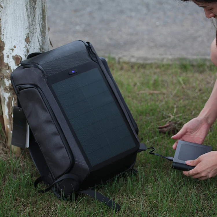 Solar Backpack 8.3W Flexible Material CIGS Solar Panel Large Capacity Bag Outdoor Charging Convenient And Cost-effective