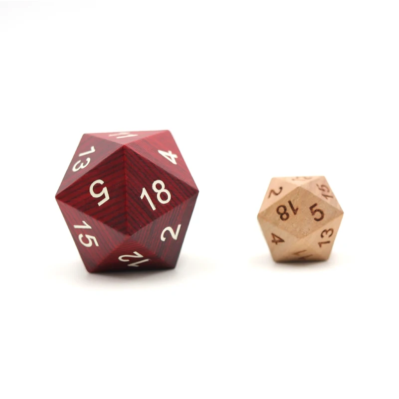Ролевые подземелья многогранные игральные кости DND игры под заказ деревянные 33