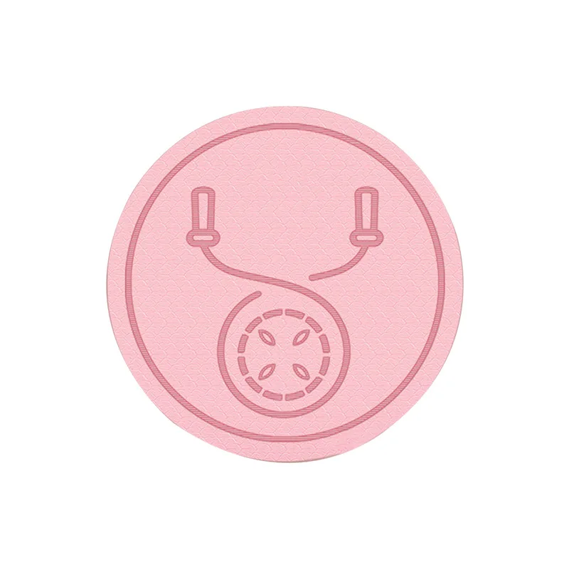 Round rope skipping mat cushioning shock absorption mat for yoga jumping exercise home use for noise reduction