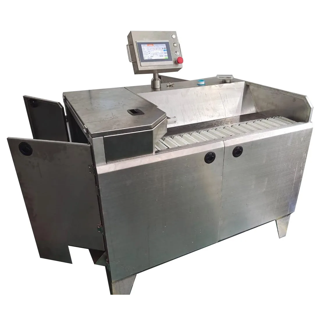 tail on butterfly shrimp peeling machine shell cutting equipment