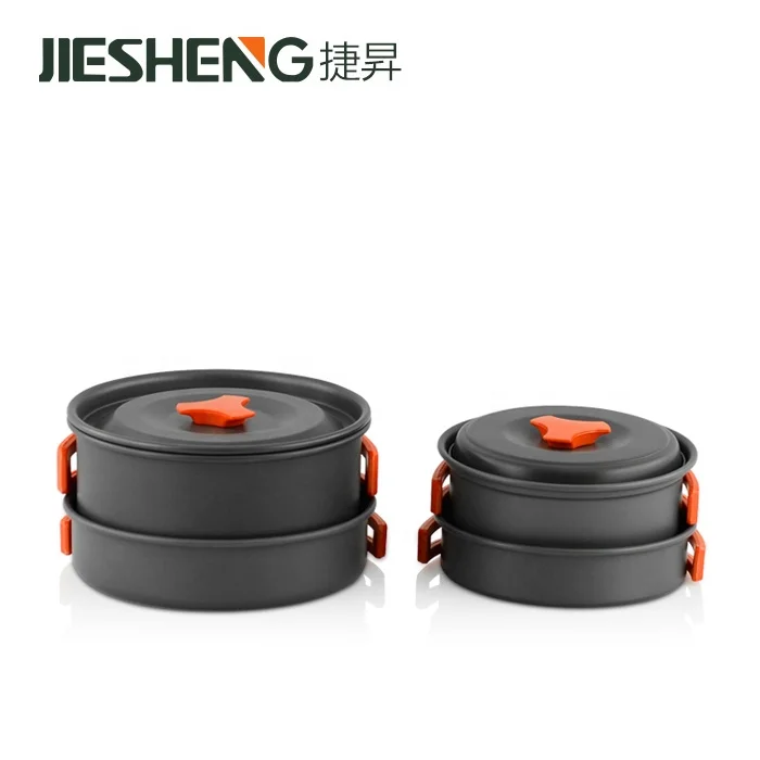 Backpacking Mess Kit Tool Lightweight Folding Hiking Accessories Cooking Pot Anodized Aluminum Camping Cookware