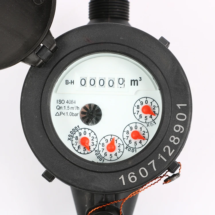 Featured supplier Multi-jet Dry Type Plastic Low Cost Brass Body Water Meter with outer adjustment device