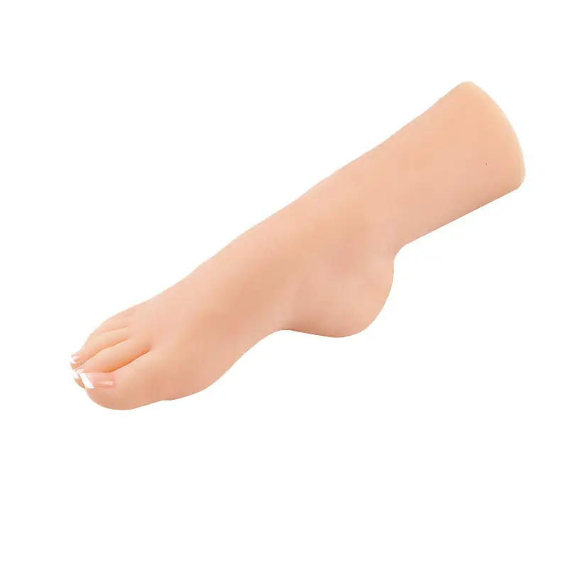 Soft Realistic Sexy Silicone Female Foot Mannequin Nail Silicone Practice Feet