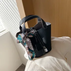 Elegance women crossbody handbags fashion bucket design lady shopping bags for girls