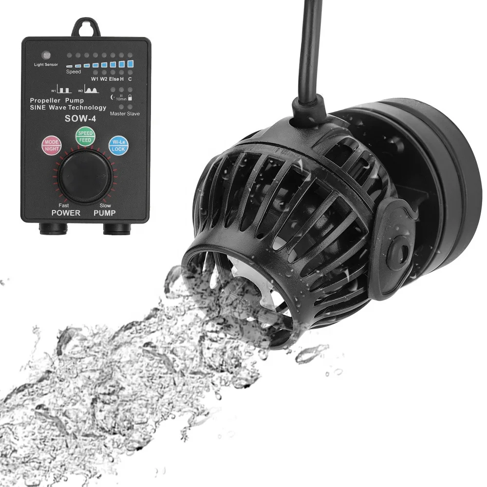Jebao Aquarium Wave Maker Pump DC 24v Wireless Wave Maker Water Pump SOW-4 SOW-8 SOW-15 SOW-20 For Fish Tank Pond