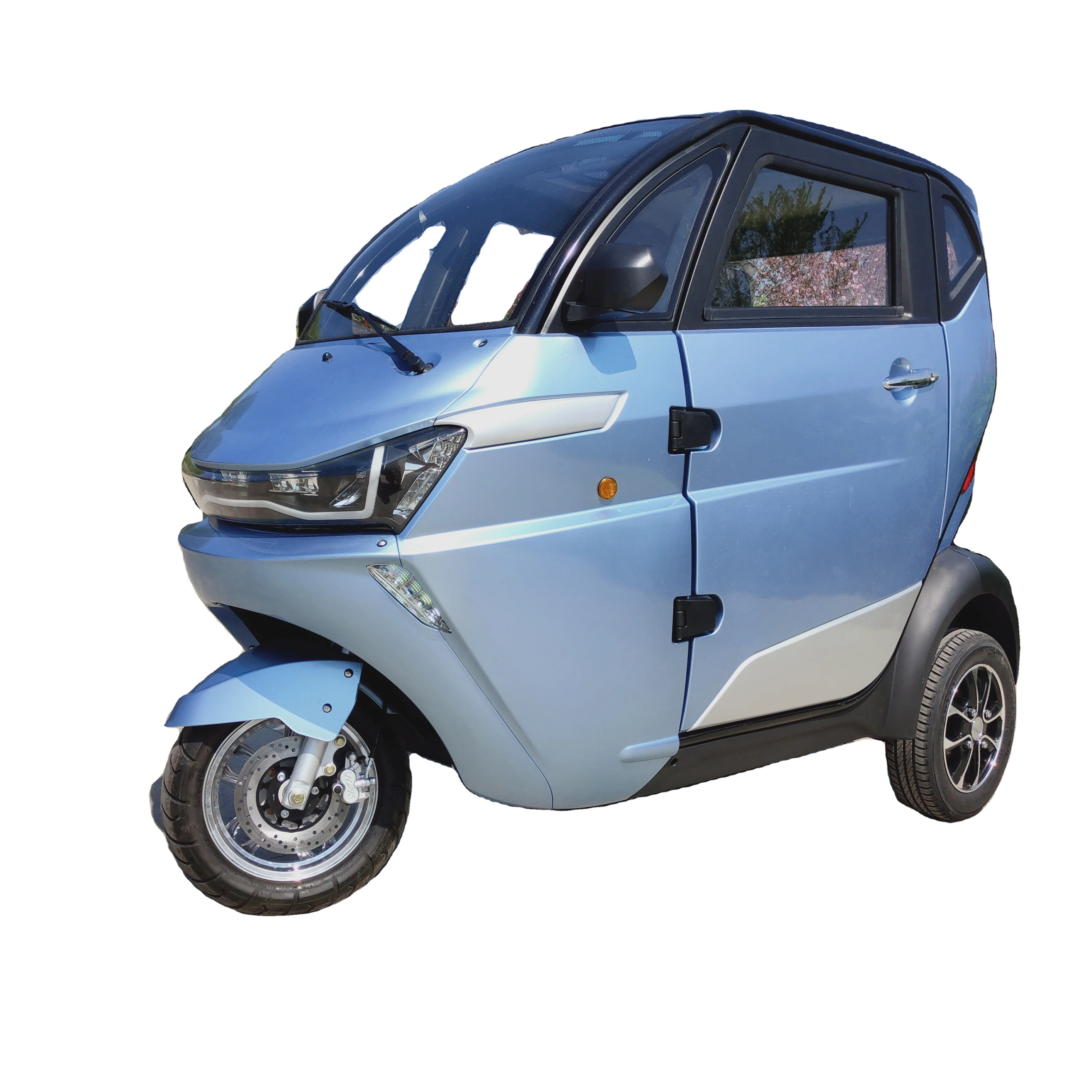 EEC L2e Approval 1.5KW  Closed Cabin Scooter 3 Wheel Tricycle electric Trike For Denmark
