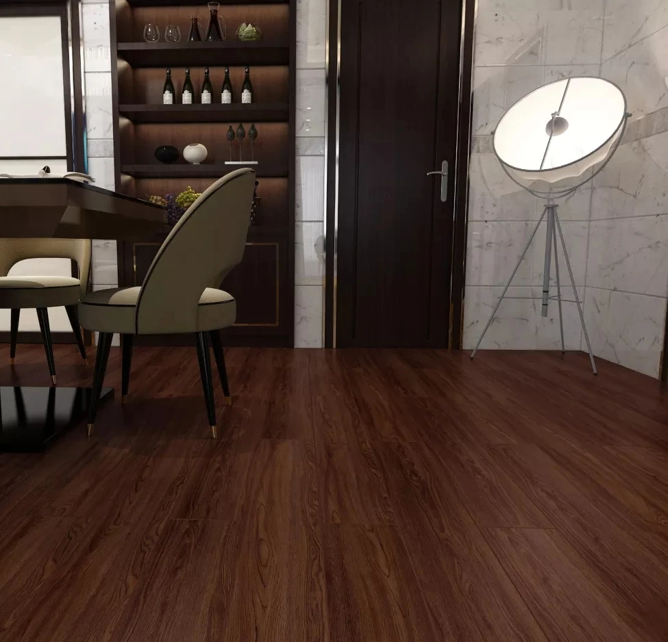 4mm Wooden Look Luxury Vinyl Planks Waterproof Rigid Core Plastic Flooring Click Composite SPC Flooring
