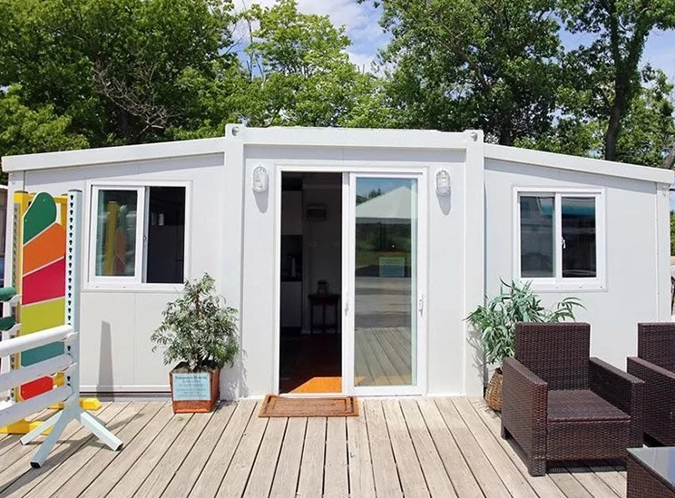 Steel structure Frame Building Prefab House Expandable  Container House