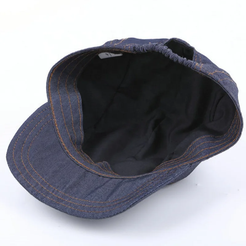 Custom kids denim 5 panel chenille embroidery baseball cap with elastic closure adjustable baby jean hats