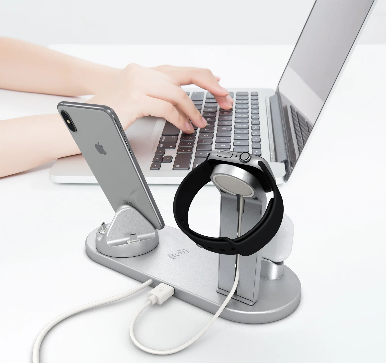 Amazon Best Seller On Alibaba Most Sold One Product Fast 6 Qi Appl Watch Phone 3 In 1 Wireless Charger