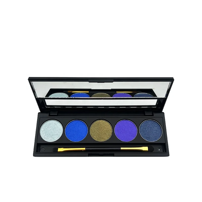 OEM/ODM Vegan 5 Colors Eyeshadow Palette High Pigment Customized Colors Eye Shadow With Private Label