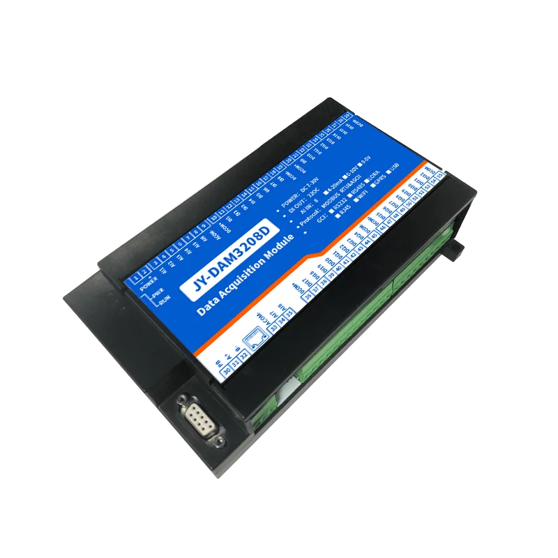 DAM3208D 32-channel switch quantity acquisition 8 analog quantity acquisition module Modbus protocol RS232/485 interface