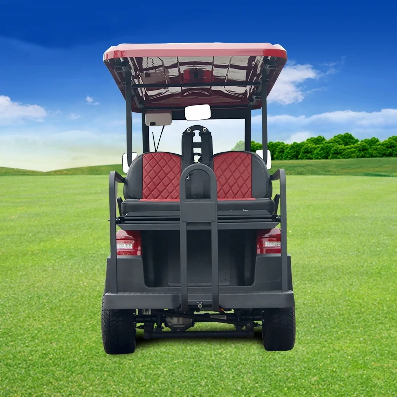 Popular 6 8  seater 48V high class golf car with LED lights lifted or non lifted suspension with rear flip-flop seats AC 5KW