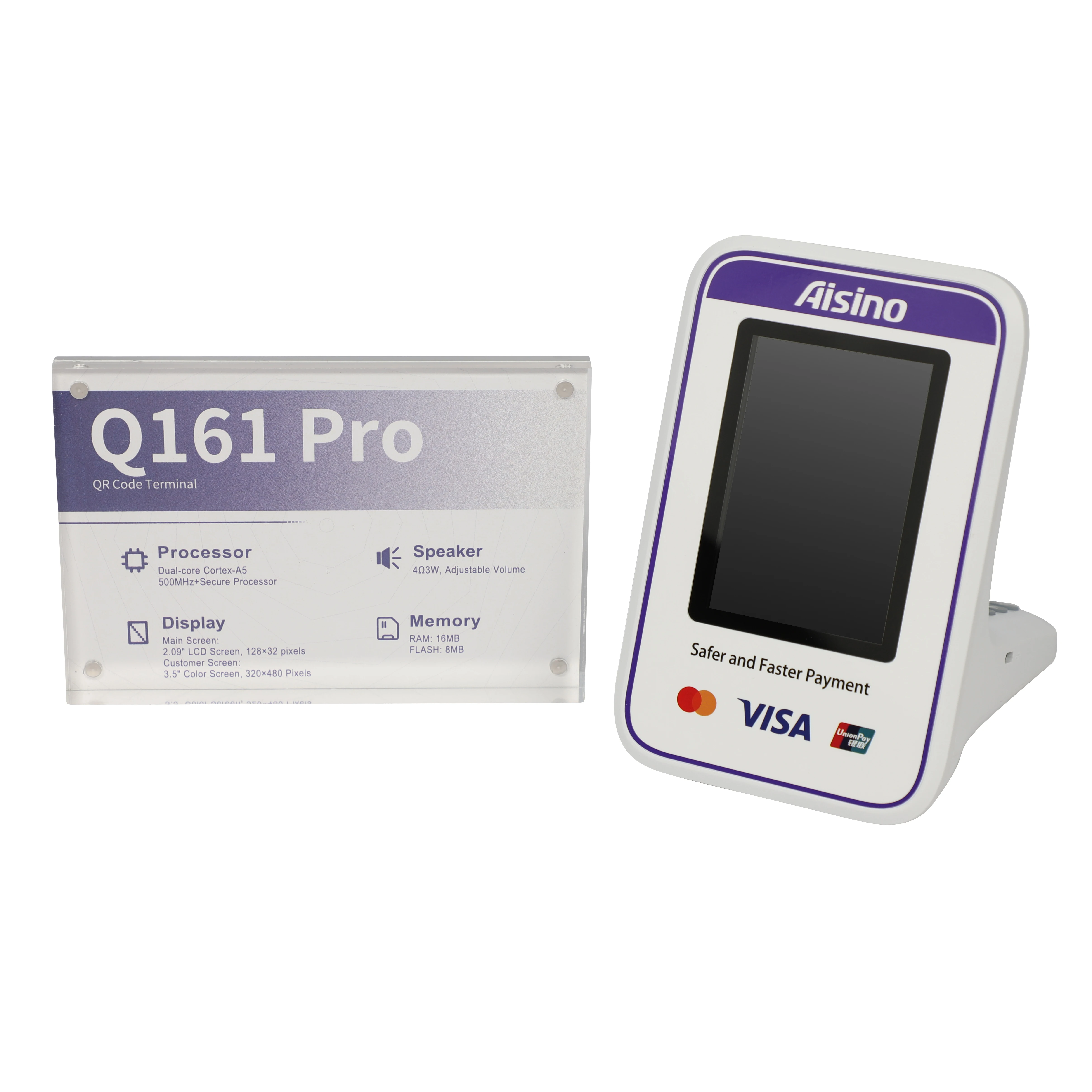 EMV L1/L2 Certified Sound Box for QR Code Payments with the Speaker