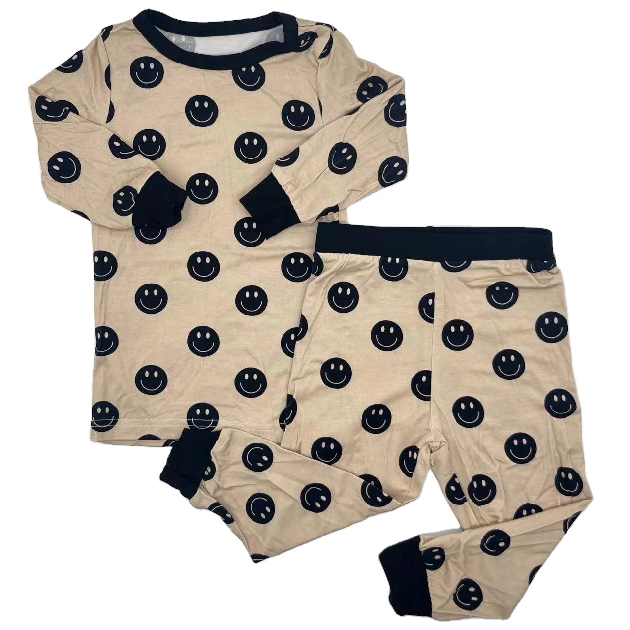 Summer Popular Baby Bamboo Spandex Animals Print kids baby Clothes Suit