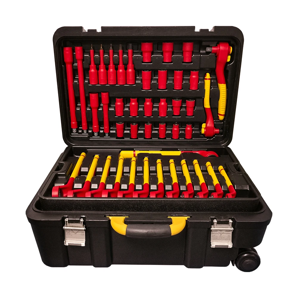 68pcs 1000V Insulated Electricians VDE Tool Set with Roller Box