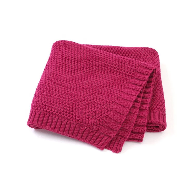 
Custom weighted pattern knitted blanket high quality for baby 