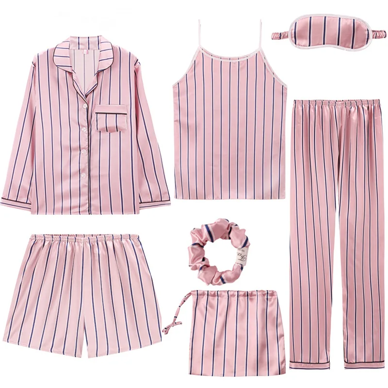 KKVVSS DM9005 five-piece woman short sleeve pants printed sweet and leisure suit plus size ladies summer home wear pajamas