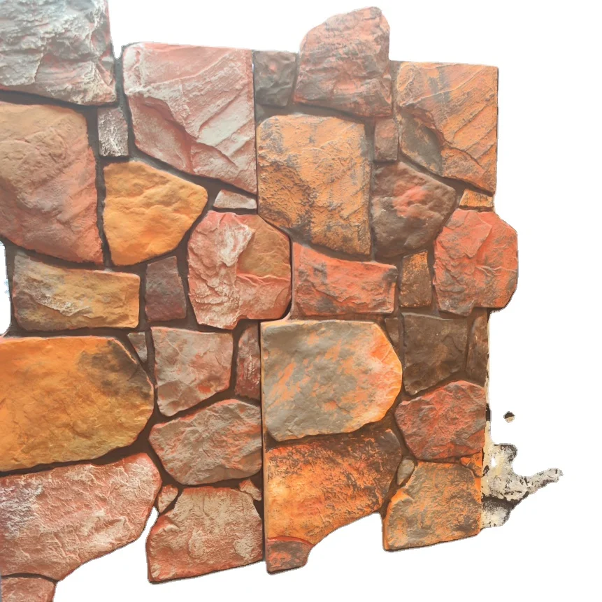 VANJOIN High quality   Faux Stone Wall Panels Exterior Pu Decorative Wall Panel Sudoku Designs With Various Sizes And Colors