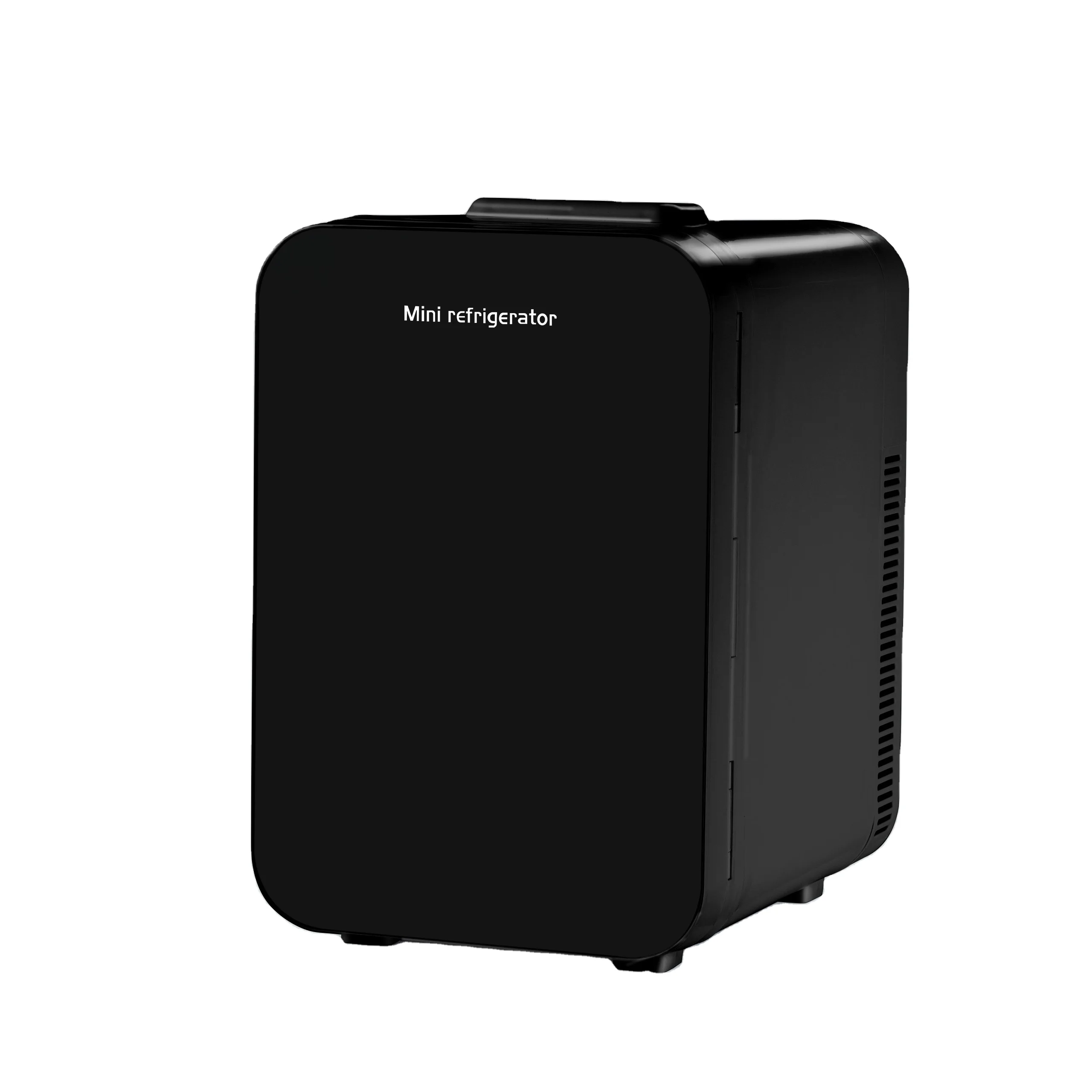 Портативный компактный косметический мини-холодильник для макияжа, 10 л, однозонный, черного цвета