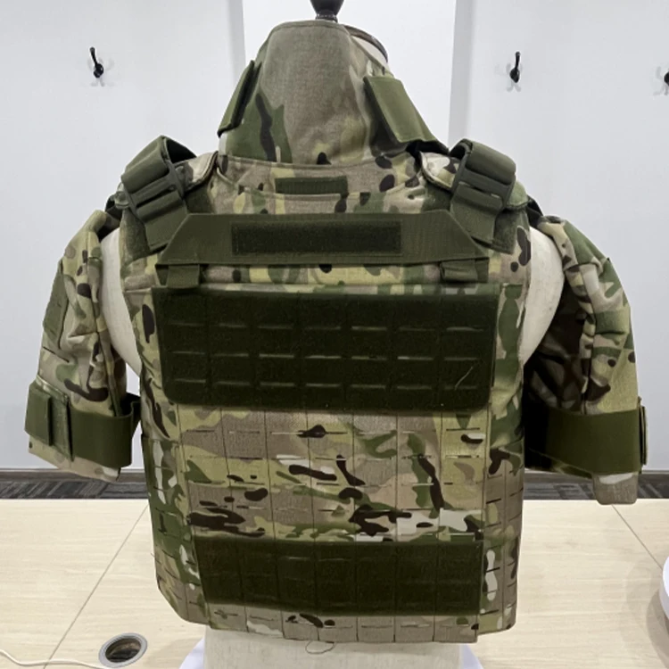 PE Full Body Vest Armor Adjustable 3A Protective Tactical Vest With Molle System IIIA Outdoor Training Fitness