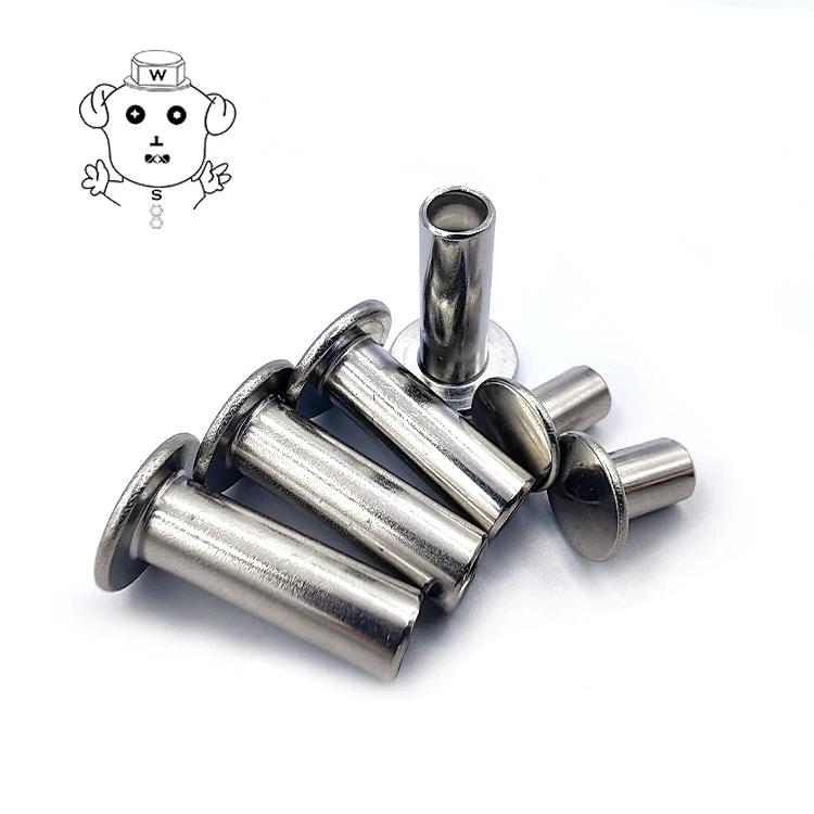 2,5 мм 4 мм 5 мм из нержавеющей стали 304 316 сковорода полутрубчатая заклепка DIN6791