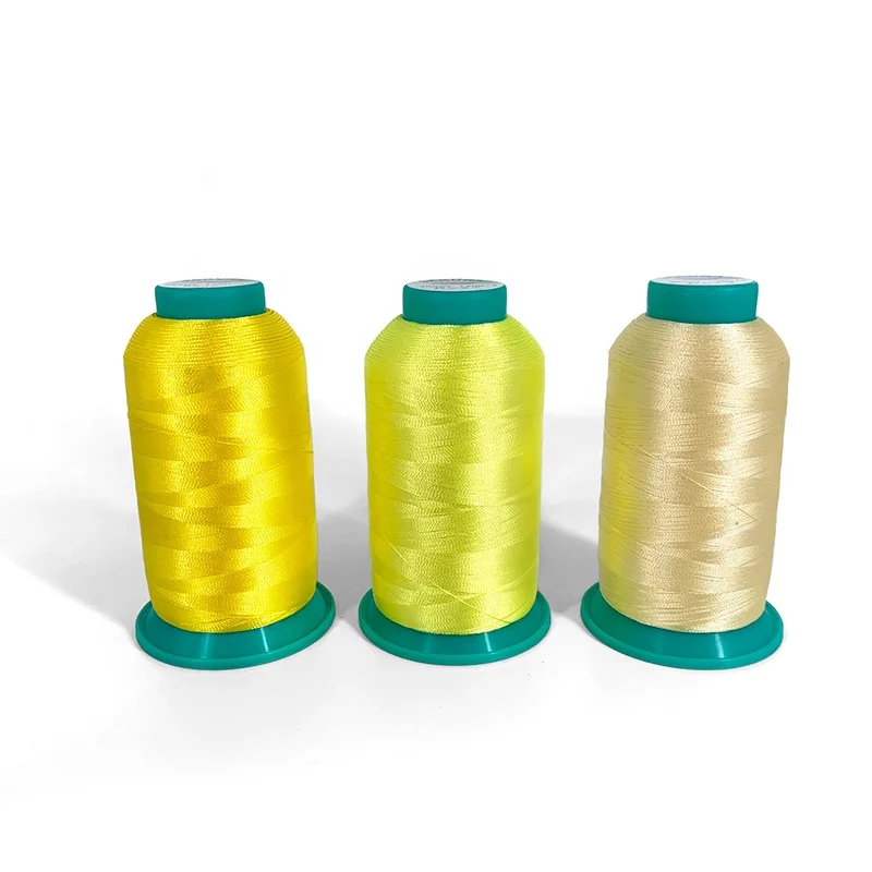 Manufacturer Colorful 1000 Yards Small Spool Polyester Embroidery Thread  For Embroidery Machines