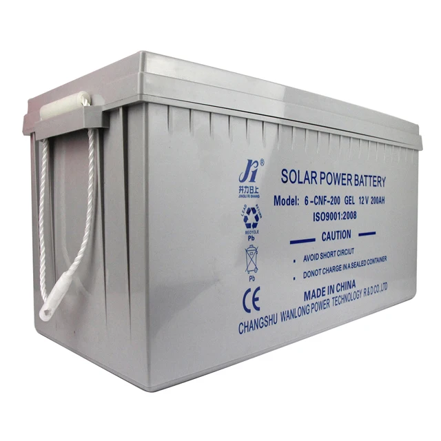 Vrla Gel Deep Cycle Solar&UPS Battery Long Life Rechargeable 12V 200ah Black Red White AGM Copper Storage Terminal Rohs Color