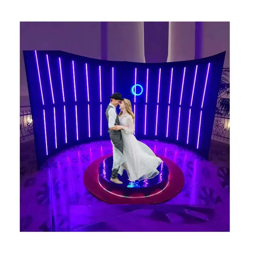 360 Photo Booth Wholesale Price Flight Case Portable 360 Degree Photo Booth  360 Photo Booth Backdrop Enclosure