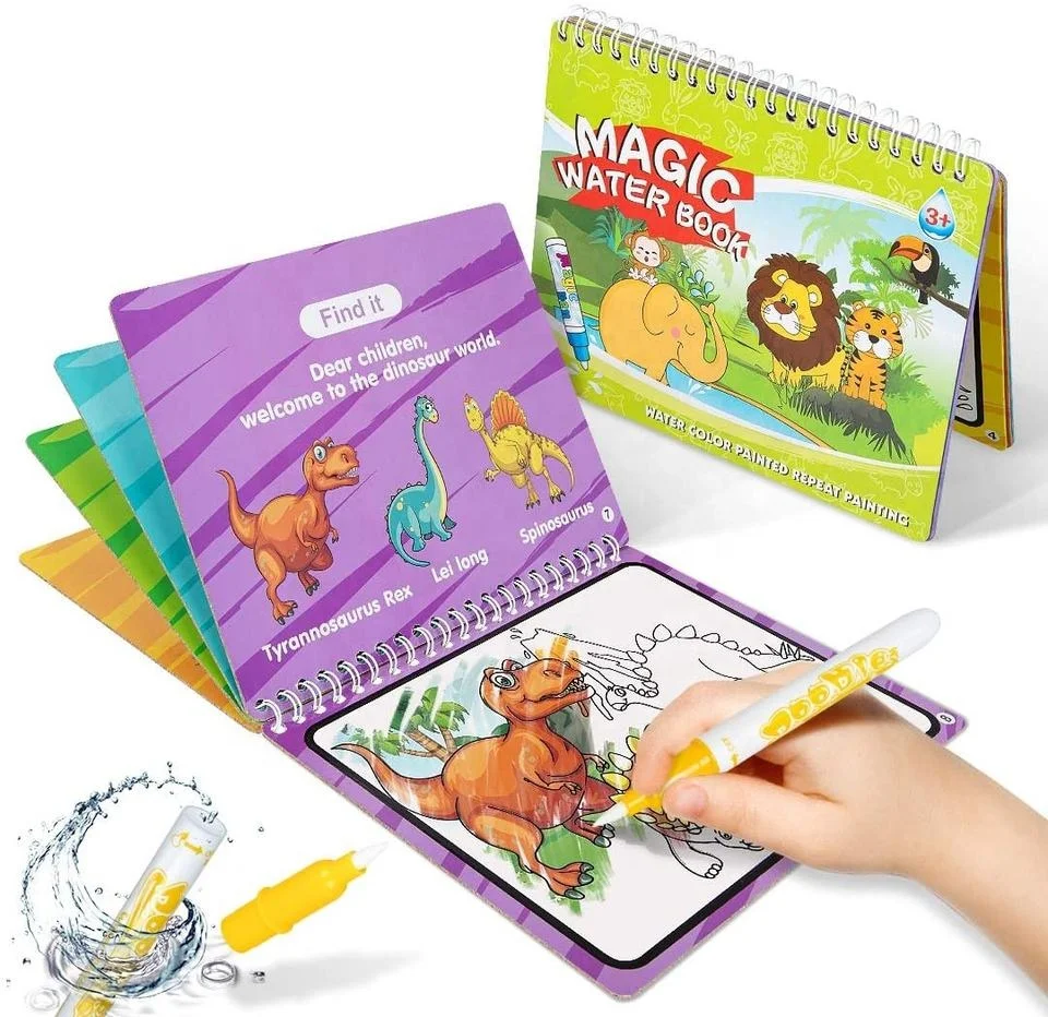 Hot Selling Unisex Training Drawing Toys Set Water color magic Book for children