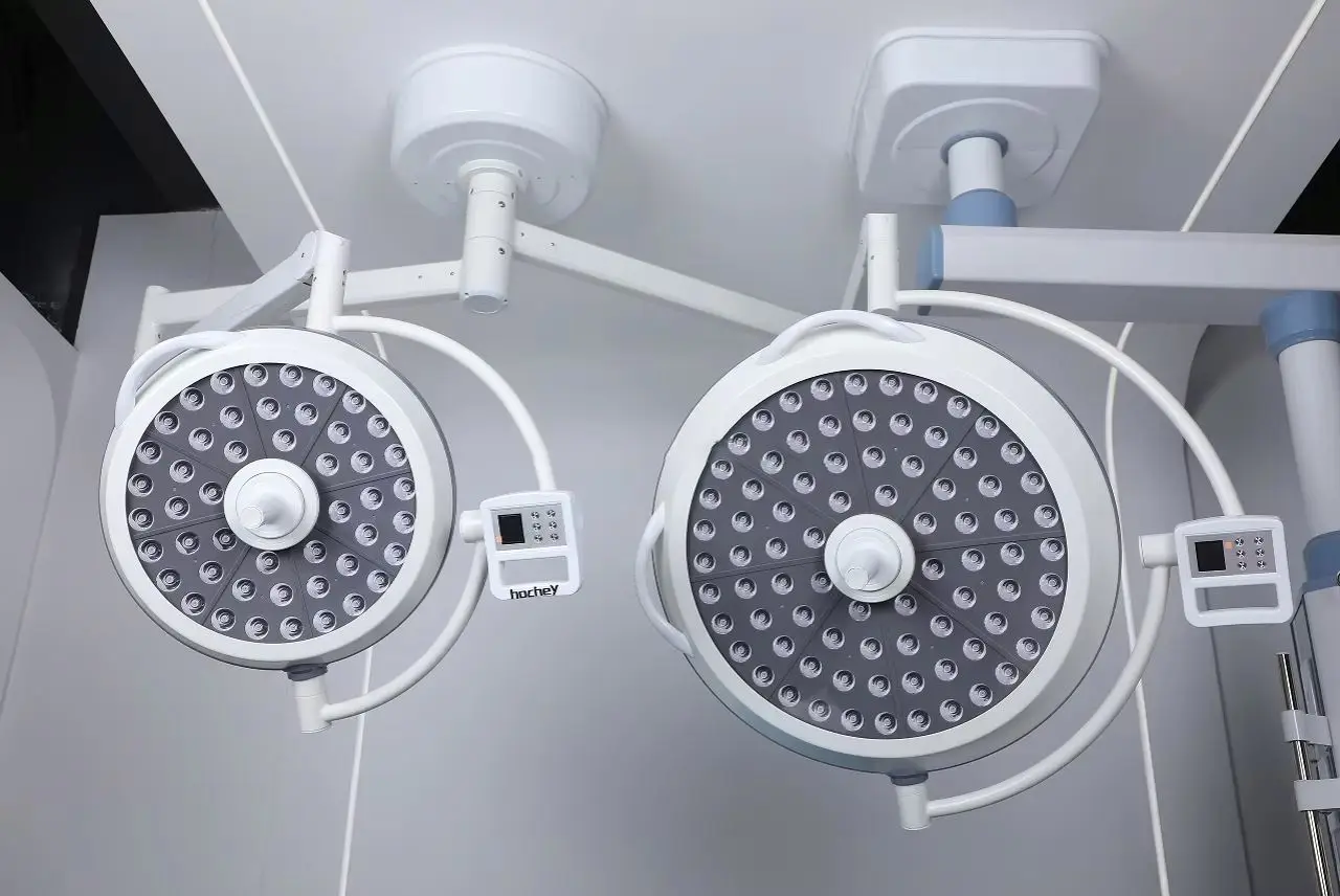 Luxury Medical Equipment LED Operating Room OT Double Arm Astral Ceiling Surgery Light Operation Surgery Lamp