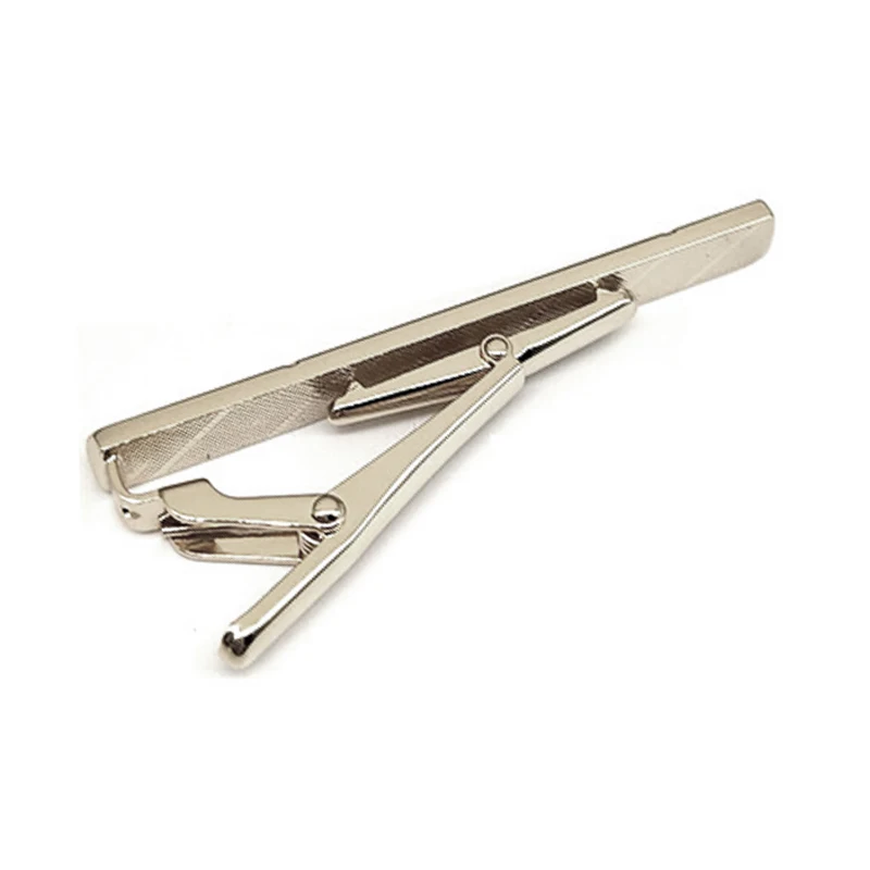 Supplier Custom Metal Silver Tie Clip Ties Necktie Wedding Business Clips