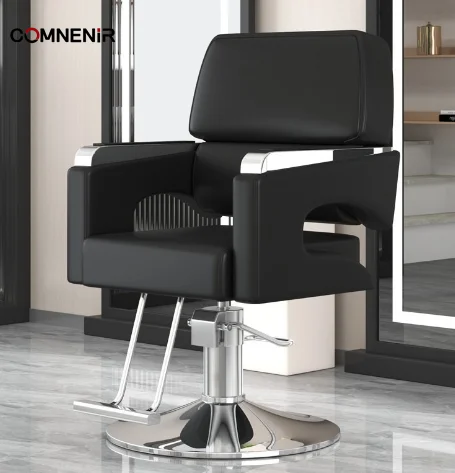Factory wholesale luxury barber chair hair salon special lift can be put down hair chair net red hair salon stool cutting chair