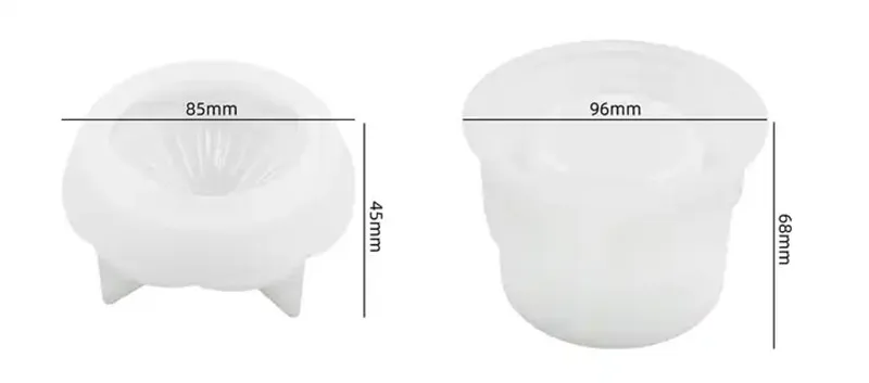 Y1012  New Design 3D Carousel Jar Mold Jesmonite Mold Silicone Gypsum Decoration Silicone Mold