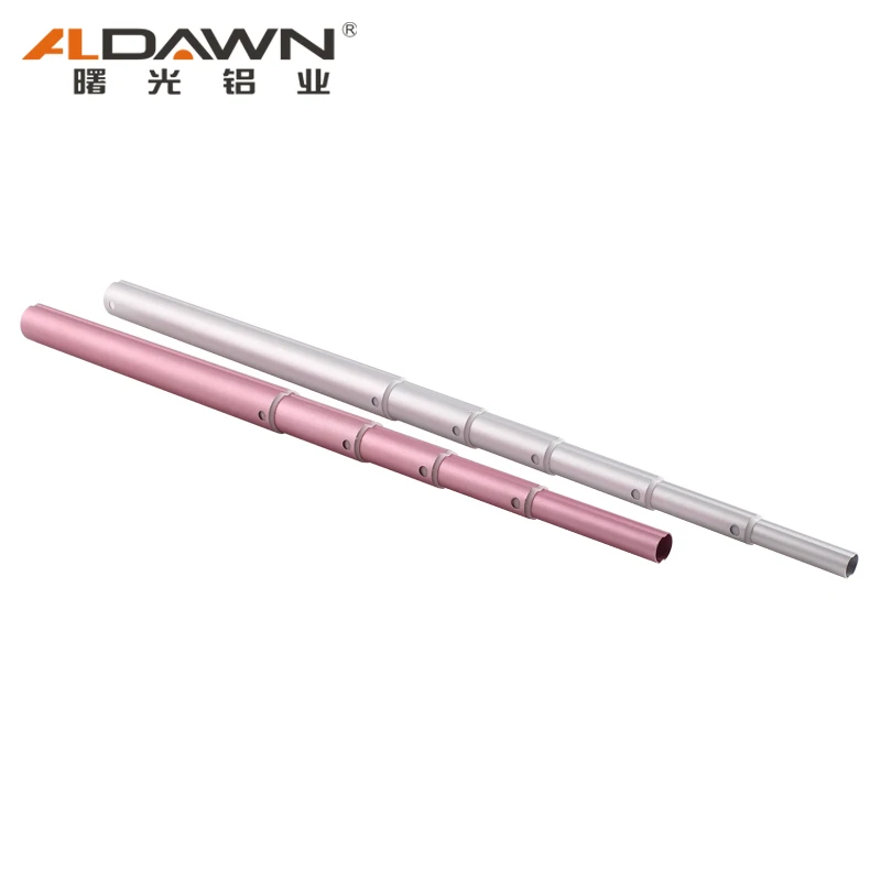 Telescopic Pop Tube Plastic Flag Straight Pull Spring Spin Lock Camp Pipe