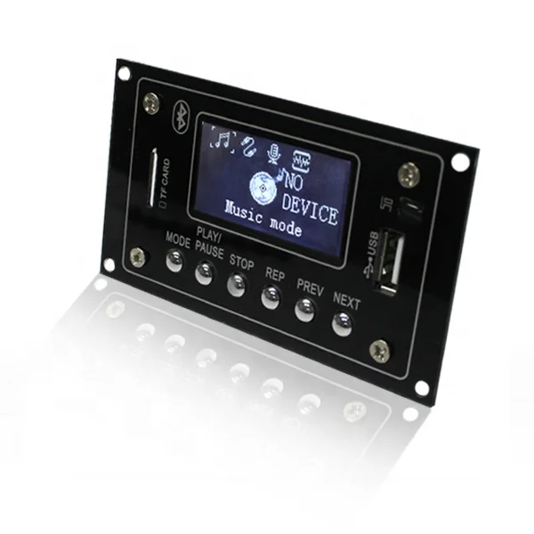 LCD display name and music word Wireless Bt 12V MP3 WMA Audio Module Usb Tf Radio Decoder Board