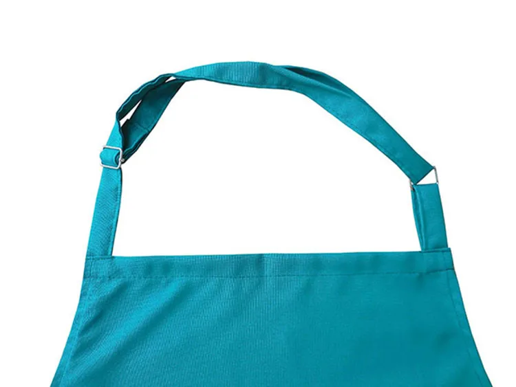 Poly Cotton Apron with Adjustable Neck Tie and Front Pocket