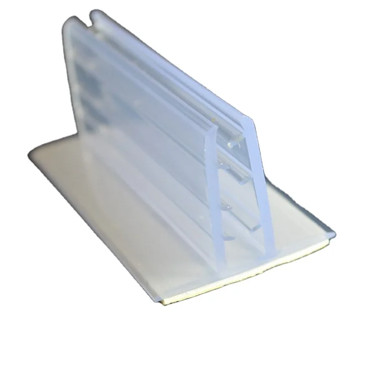 Quality PVC plastic label holder adhesive promotion display rack price label strip of supermarket shelf