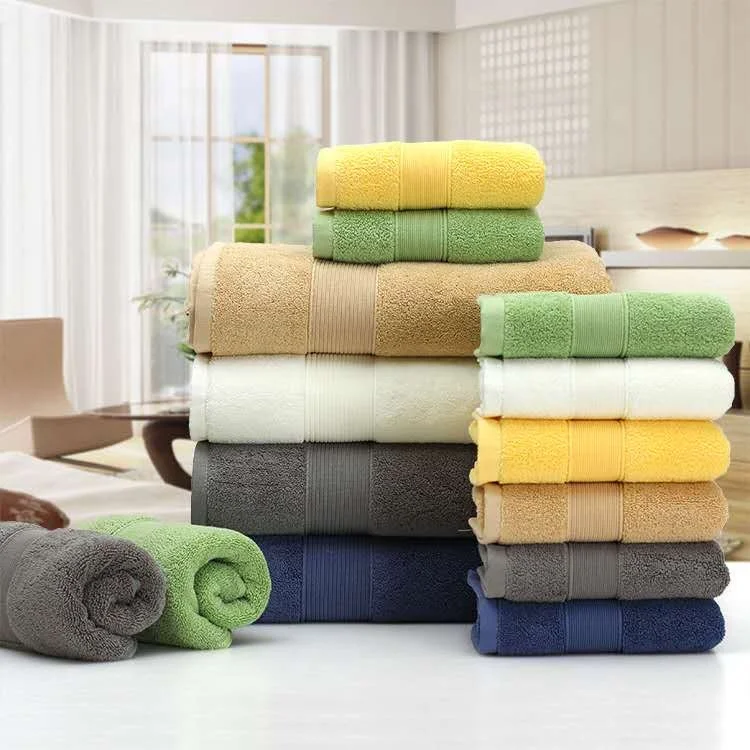 RTS Luxury Hotel Spa 100%cotton Quality 3 Piece  Shower Bath Towel Set