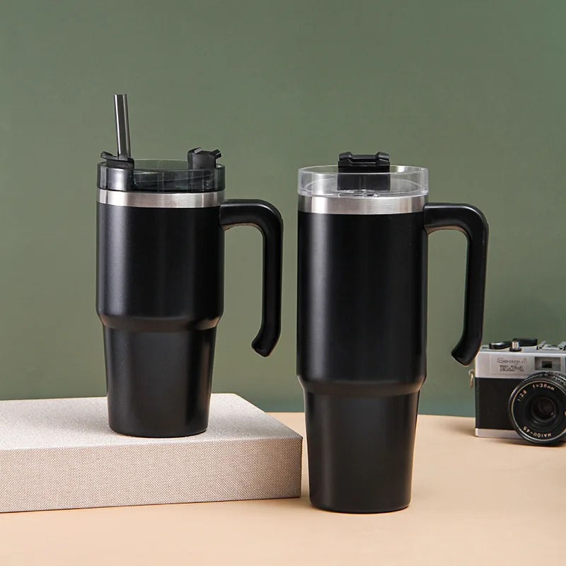 Wholesale New Comfortable Handle Fits 20oz 30oz Tumbler Stainless Steel Vacuum Insulated Travel Tumblers with Hand Grip