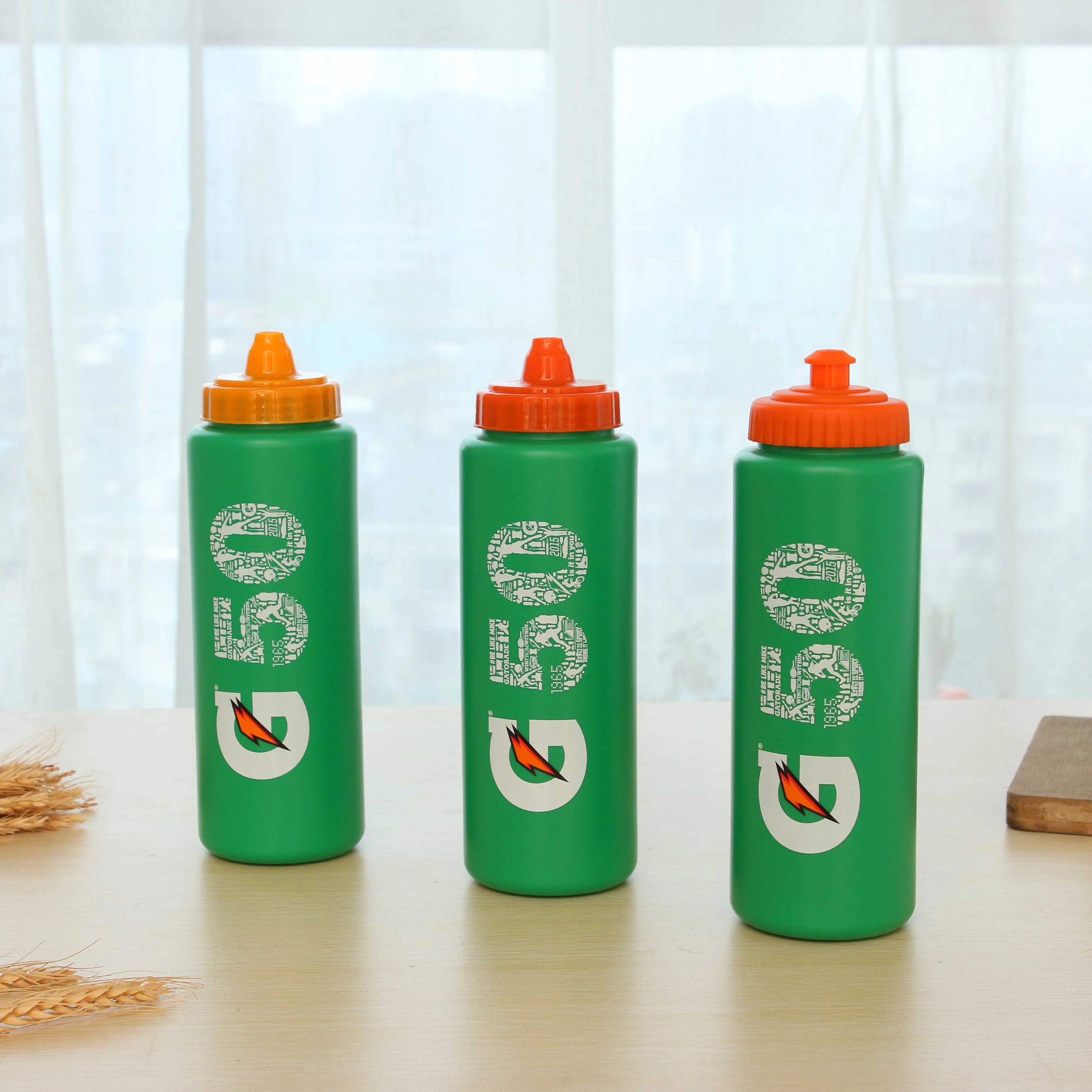 Food grade plastic sport drinking bottle gatorade BPA free  bicycle water bottle