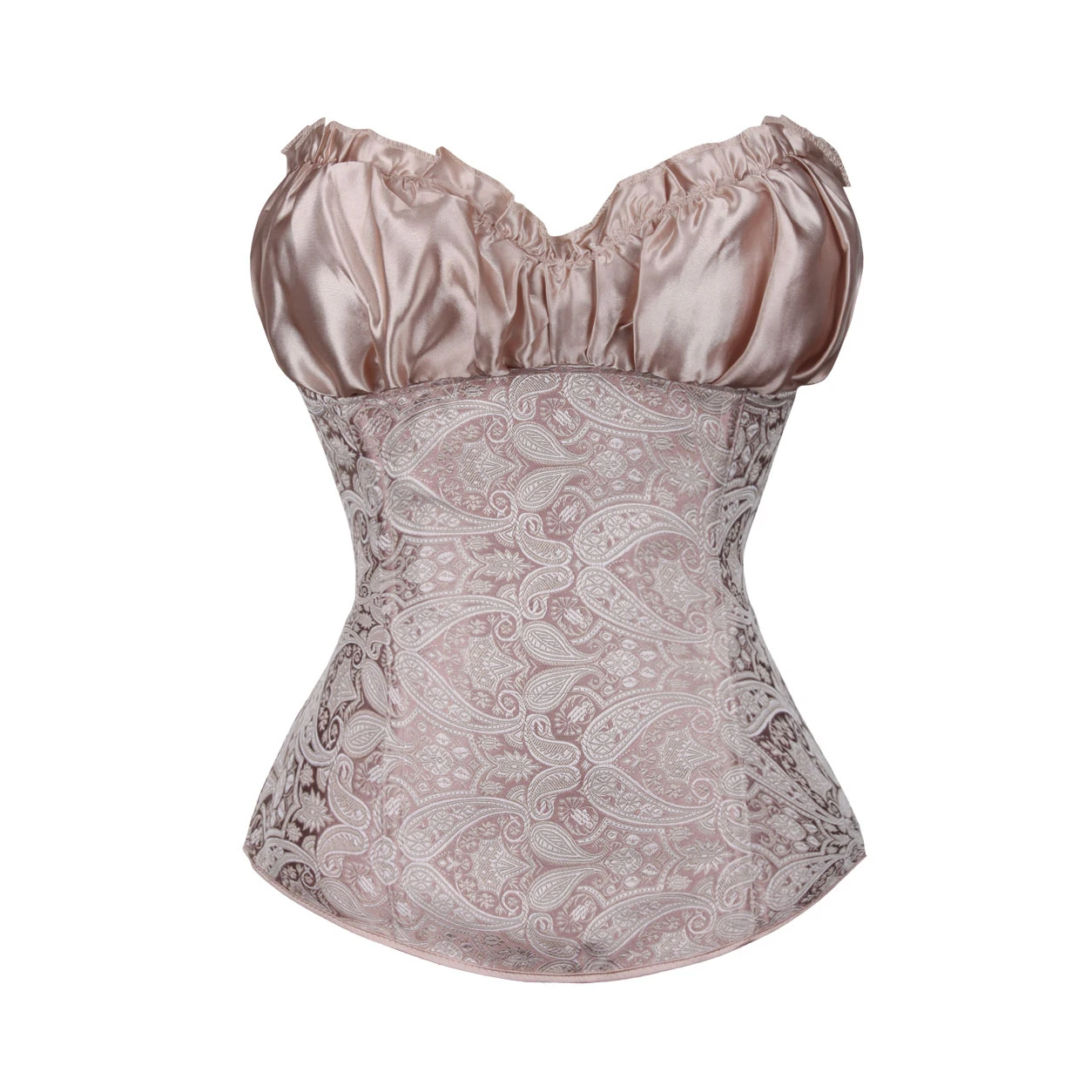 Women Plus Size XXXXXXL Boned Corset Women Wholesale High Quality Backless One Piece Strapless Skin Tight Body Tops Breast