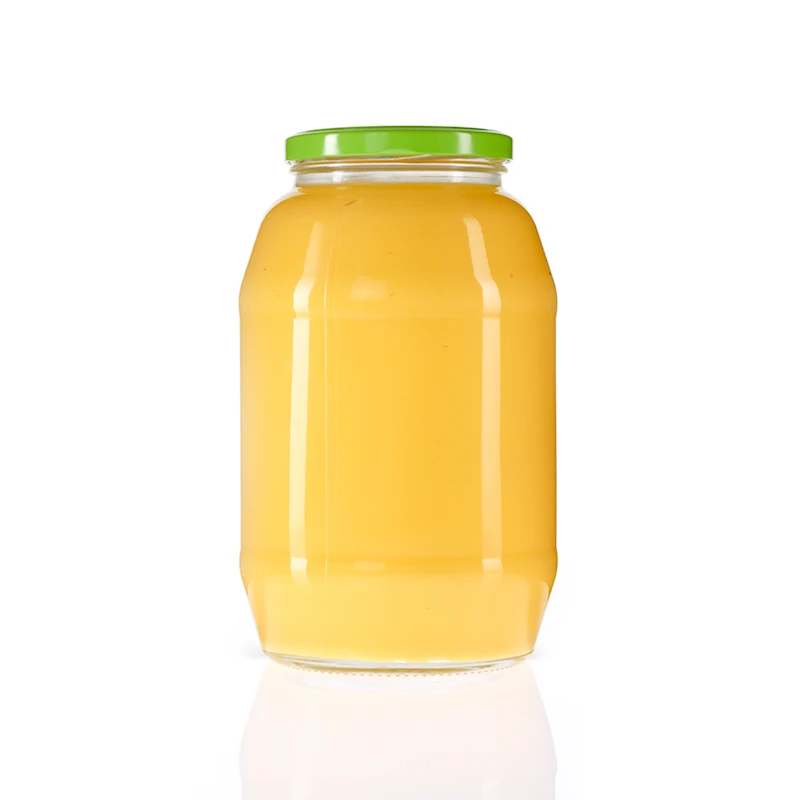 Большая емкость для хранения продуктов круглая стеклянная банка соуса 1 5 л бочка маринада