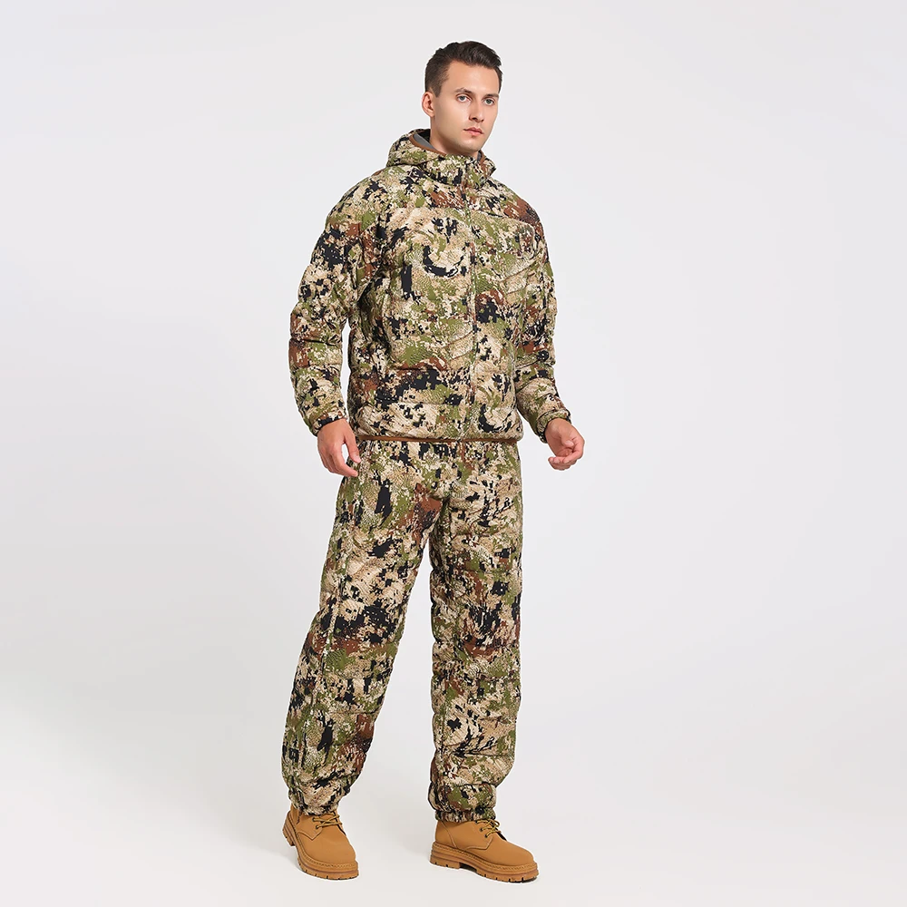 Custom Ambient Hoody Hunting Apparel Gear Wear Outdoor Camo Hoodie Spring Fall Fleece Lining Jacket Hunting Clothes for Men