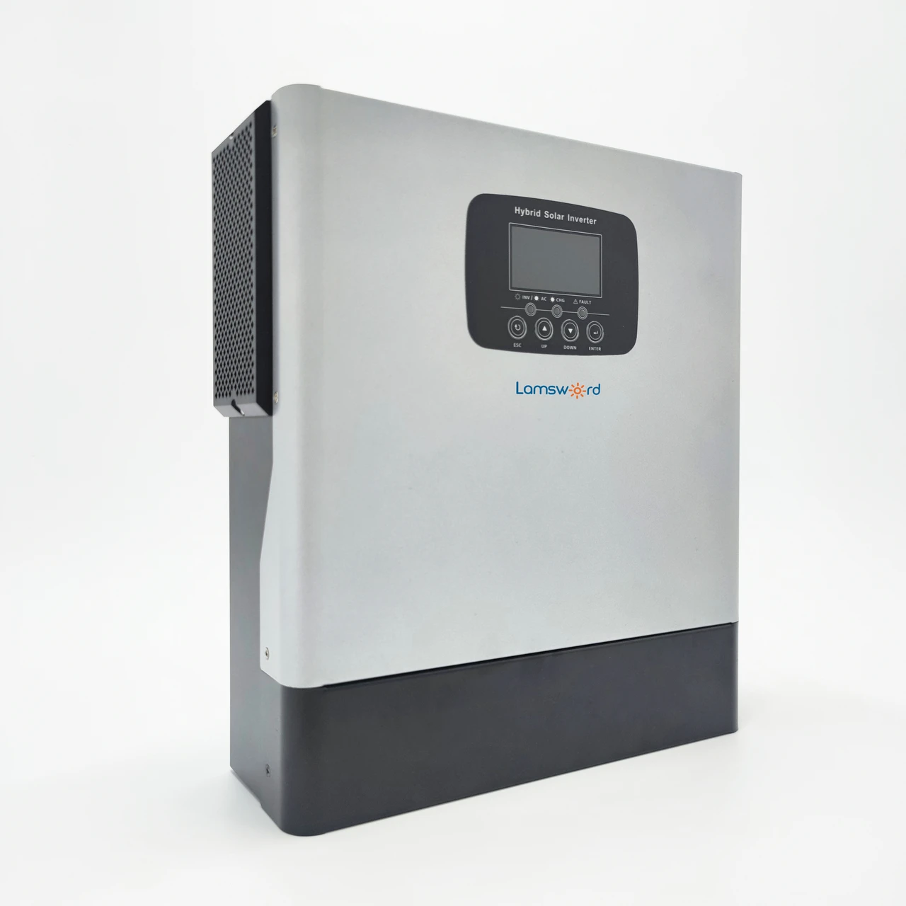 Lamsword 3600W 6200W 24V 48V to 220V On Off Hybrid Solar Inverter 120A Dual AC 60-500VDC MPPT Controller  with WiFi Monitoring