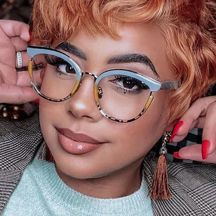 5033 New Arrival 2024 Cat Eye Glasses Frames Anti-blue Light Eyeglasses Frames For Women