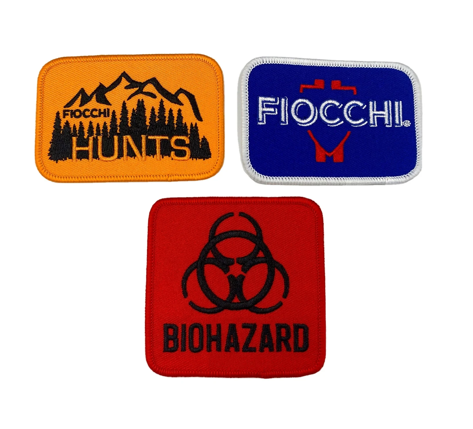 Factory direct hand-sewn woven label fabric patch wind woven label clothing decoration fabric patch